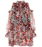 Alexander Mcqueen Fil Coupé Silk-blend Dress