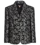 Michael Kors Collection Multicoloured Metallic Jacquard Wool-blend Blazer