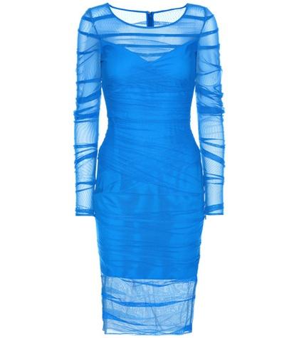 Opening Ceremony Ruched Mesh Dress
