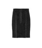 Dolce & Gabbana Lace-up Silk Jacquard Skirt