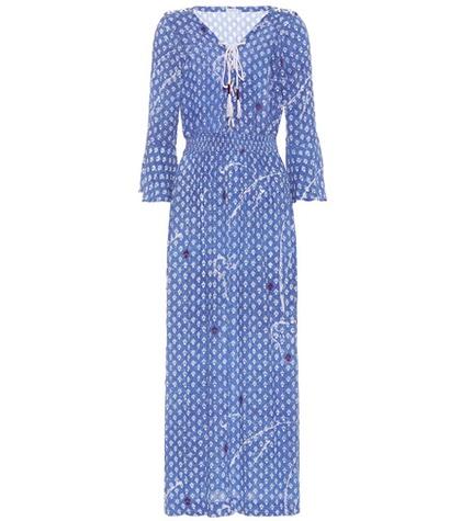 Dorateymur Lace-up Printed Maxi Dress