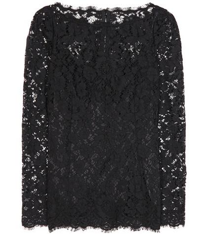 Dolce & Gabbana Cotton-blend Lace Blouse
