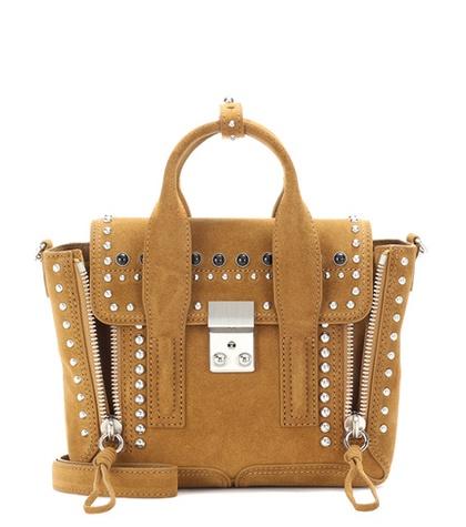 3.1 Phillip Lim Pashli Medium Embellished Suede Tote