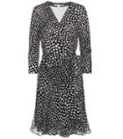 Diane Von Furstenberg Irina Printed Silk Wrap Dress