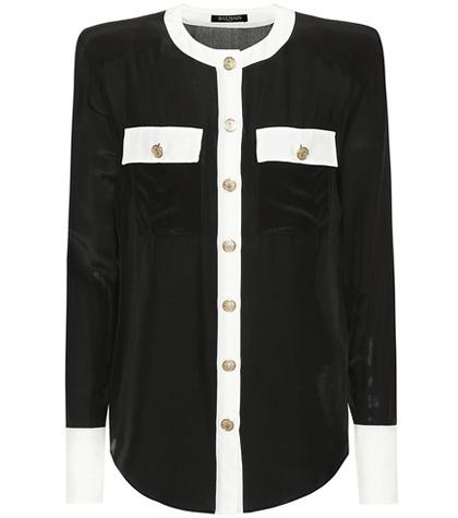 Maison Margiela Silk-blend Blouse
