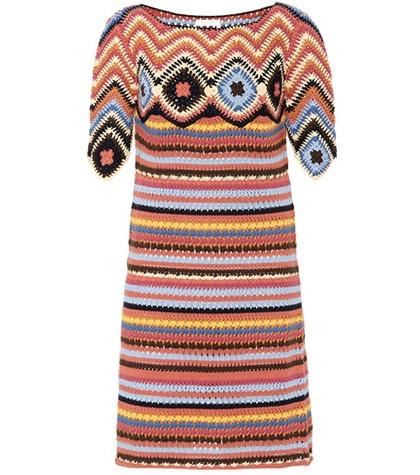 See By Chlo Crochet Cotton Minidress