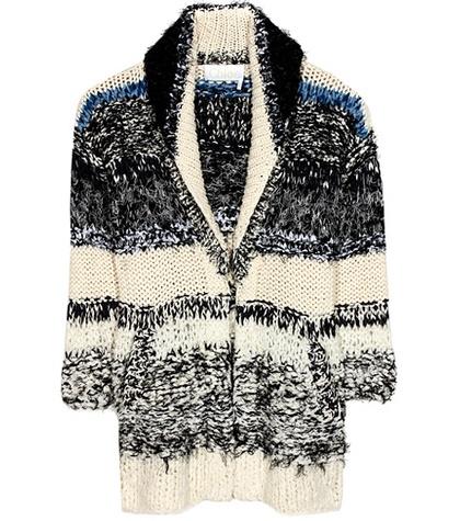 Chlo Striped Cotton Cardigan
