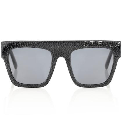 Stella Mccartney Logo Square Sunglasses