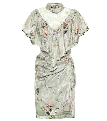 Preen By Thornton Bregazzi Bee Silk-blend Lamé Minidress