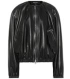 Rochas Leather Bomber Jacket