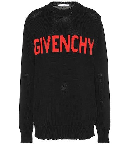 Givenchy Logo Intarsia Cotton Sweater