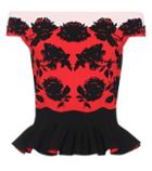 Tod's Off-the-shoulder Jacquard-knit Top
