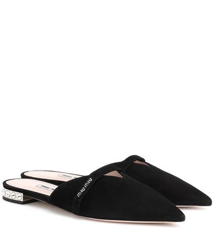 Diane Von Furstenberg Suede Slippers