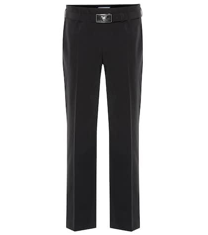 Prada Mid-rise Cropped Straight Pants