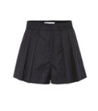 Johanna Ortiz Striped Wool Shorts