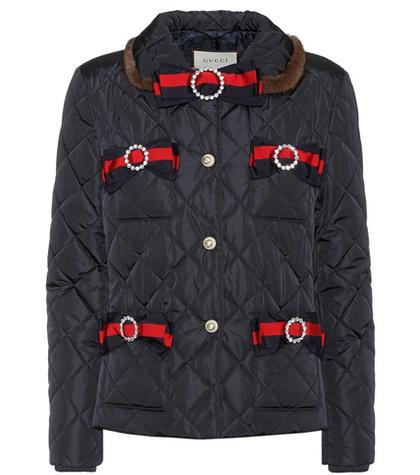 Gucci Mink Fur-trimmed Jacket