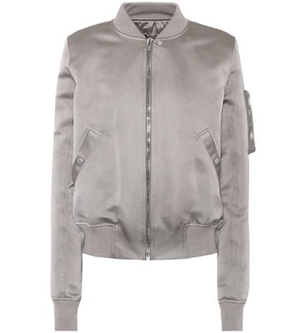 Rick Owens Satin Bomber Jacket