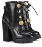 Dolce & Gabbana Embellished Leather Ankle Boots