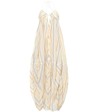 Stella Mccartney La Robe Calci Cotton And Linen Dress