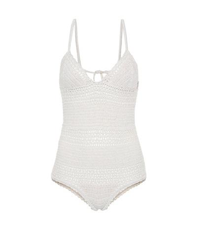 She Made Me Crochet-knit One-piece Swimsuit