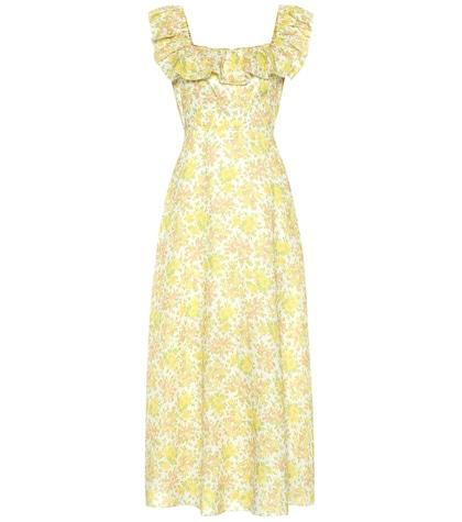 Zimmermann Goldie Printed Linen Maxi Dress
