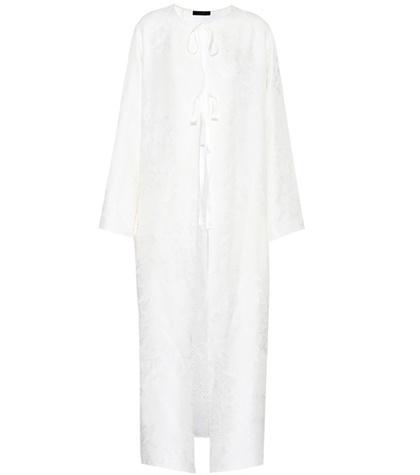 The Row Tiel Silk Jacquard Coat