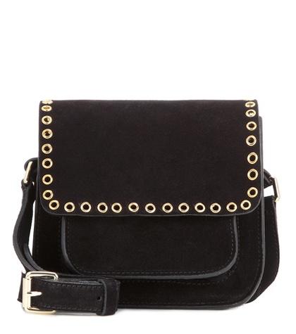 Isabel Marant Marfa Embellished Suede Crossbody Bag