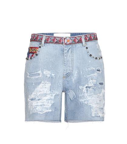 Dolce & Gabbana Embellished Denim Shorts