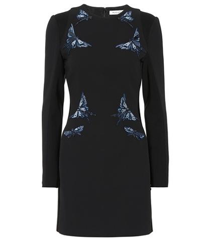 Mugler Butterfly Embellished Dress
