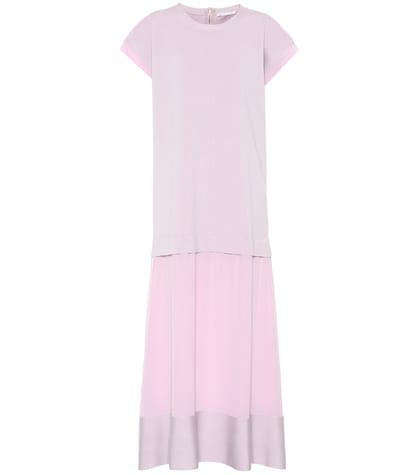 Lele Sadoughi Wool And Silk Maxi Dress