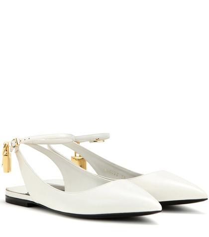 Tom Ford Embellished Leather Ballerinas