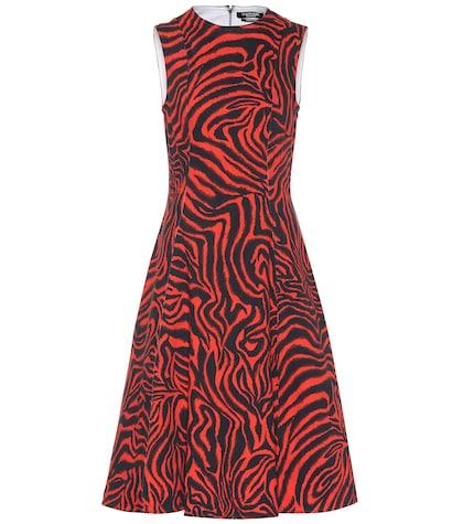 Calvin Klein 205w39nyc Tiger Denim Midi Dress