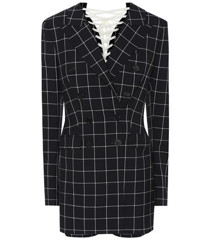 Monse Checked Wool Blazer