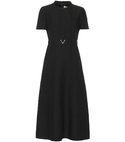 Valentino Wool And Silk Midi Dress
