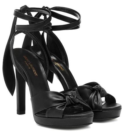Saint Laurent Hall 85 Leather Sandals