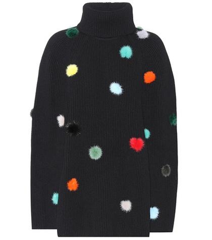 Fendi Fur-trimmed Cashmere Sweater