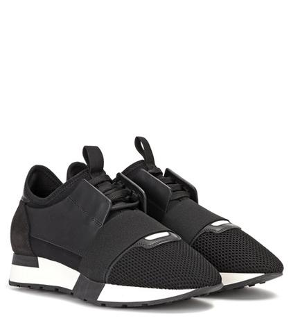 Lisa Marie Fernandez Leather-trimmed Sneakers