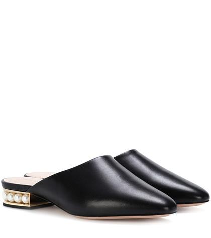 Nicholas Kirkwood Casati Leather Slippers