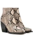 Chlo Rylee Embossed Leather Boots