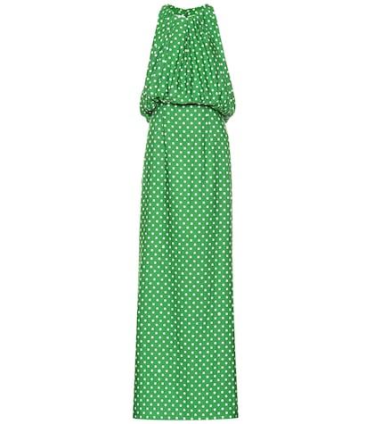 Calvin Klein 205w39nyc Polka-dot Satin Twill Gown