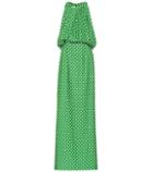 Calvin Klein 205w39nyc Polka-dot Satin Twill Gown