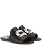 Saint Laurent Pilgrim Satin Sandals