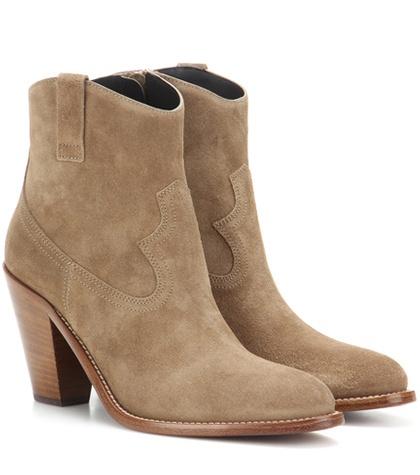 Saint Laurent Curtis 80 Suede Ankle Boots