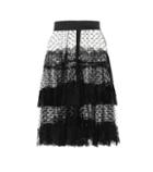 Dolce & Gabbana Lace-trimmed Tulle Skirt