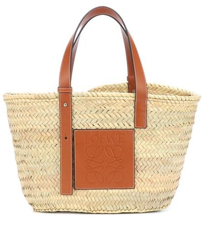 The Row Leather Trimmed Basket Tote