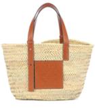 The Row Leather Trimmed Basket Tote