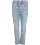 Philosophy Di Lorenzo Serafini Dree High-waisted Cropped Cotton Jeans