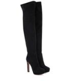Prada Above-the-knee Suede Platform Boots