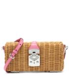 Miu Miu Raffia Small Basket Bag