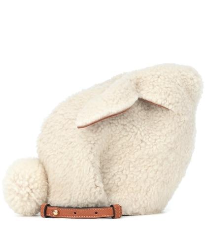 Golden Goose Bunny Mini Shearling Shoulder Bag